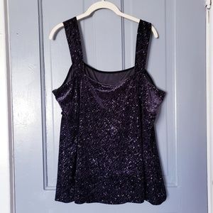 Studio 1940  Sleeveless Top Violet Sparkle 20W